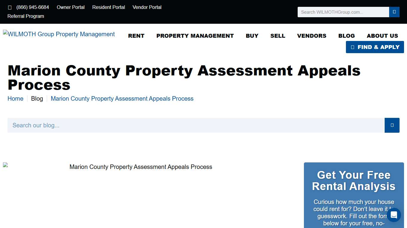 Marion County Property Assessment Appeals Process
